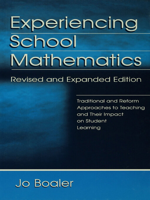 Title details for Experiencing School Mathematics by Jo Boaler - Available